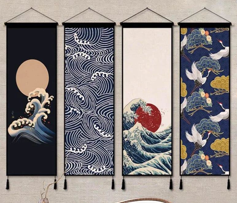 Japanese Poster "Parchment" Model A for Home Decor